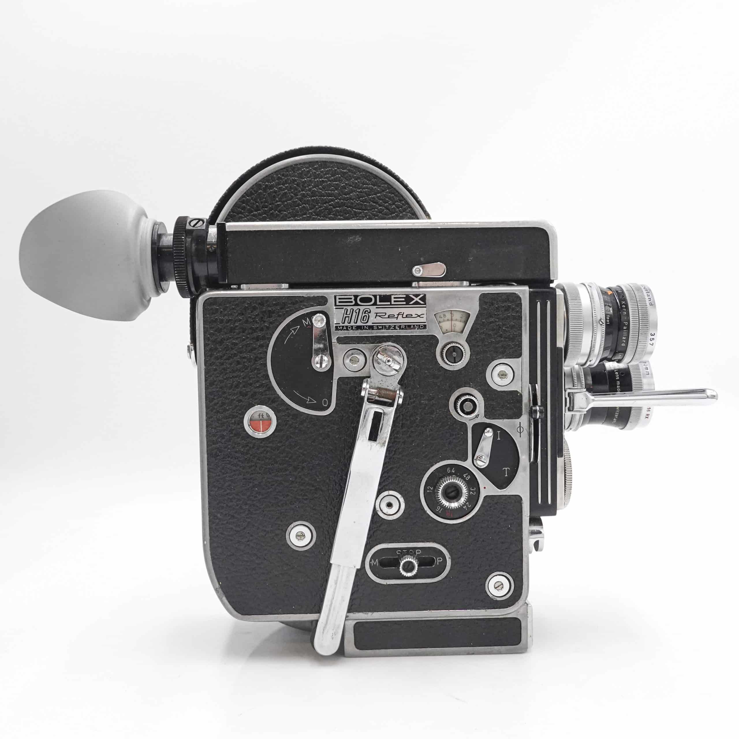 Paillard Bolex H16 Reflex REX3 16mm Cine Film Camera & 10mm / 25mm RX Lenses